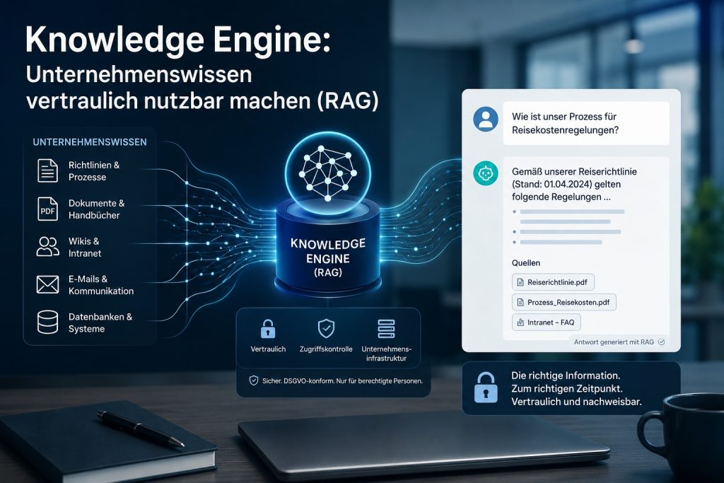 Knowledge Engine: Unternehmenswissen vertraulich nutzbar machen (RAG)